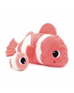 Clownfisch Kuscheltier Fisch mit Baby koralle-weiß 38 cm 