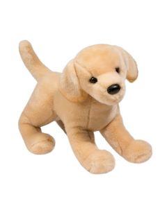Douglas Cuddle Toys Plüschtier Labrador Hund Mandy mit beigefarbenem Fell in stehender Pose.
