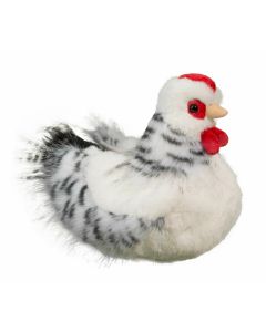 Huhn Kuscheltier weiß schwarz Salty 23 cm
