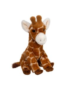 Plüschtier Girafe im realitätsnahen Design in sitzender Körperhaltung