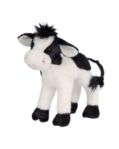 Kleine Kuscheltier Kuh Sweet Cream in Schwarz-Weiß, stehende Haltung, von der Marke Douglas Cuddle Toys