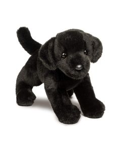 Kuscheltier Labrador Hund Brewster von Douglas Cuddle Toys in Schwarz in verpielter Stehpose.