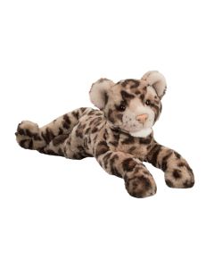 Liegender Kuscheltier Leopard Saffron von Douglas Cuddle Toys im typischen Leoparden-Muster.