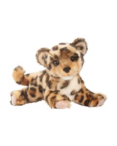Kuscheltier Leopard Spatter von Douglas Cuddle Toys mit realistischer Fellmusterung in entspannt liegender Pose.
