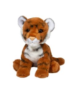 Plüschtier Tigerbaby im realistischen Design in sitzender Körperhaltung