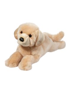 Heller  liegender Labrador Kuscheltier Hund Lettie von Douglas Cuddle Toys mit weichem Plüschfell in gelb-beige.