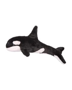 Kuscheltier Orca Wal Spout  von Douglas Cuddle Toys mit schwarz-weißem Plüschfell
