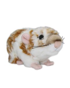 Kuscheltier Hamster in der Farbe Goldbraun und Weiß.