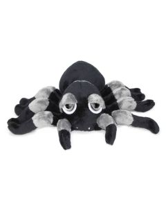 Kuscheltier Spinne Spindra mit große Augen in Schwarz-Grau von Suki