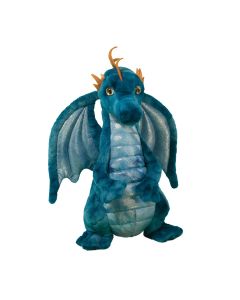 Kuscheltier Drache Zander blau 25 cm