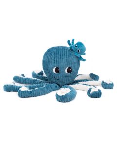 Krake Plüschtier mit Baby in Blau
