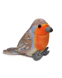 Rotkehlchen Kuscheltier Plüsch-Vogel 10 cm