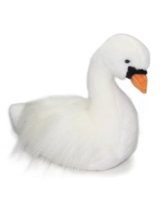 Kuscheltier Schwan weiß 