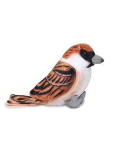 Spatz Sperling Kuscheltier Plüsch-Vogel 10 cm