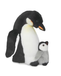 Kuscheltier Kaiserpinguin mit Küken