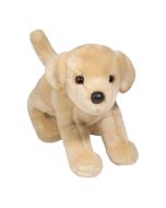 Kuscheltier Hund beige in stehender Pose.